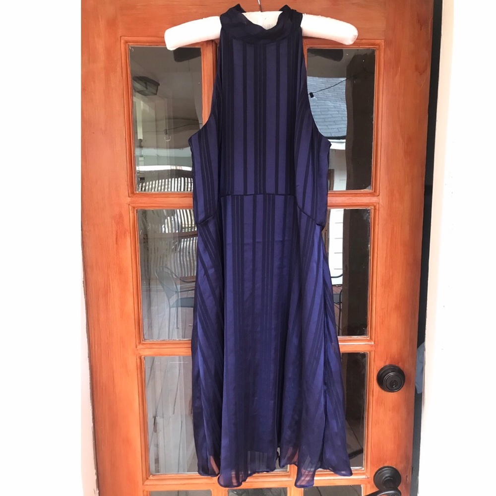 Banana Republic Navy Blue Midi Dress
